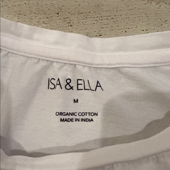 Isa & Ella White Cropped T-Shirt - Picture 5 of 7